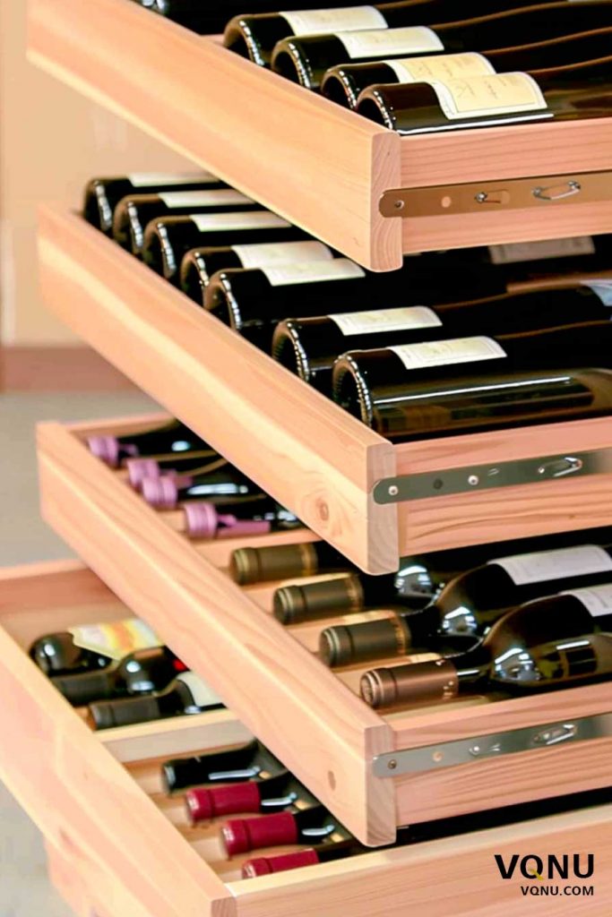 Wine Rack Cabinet With Shelves