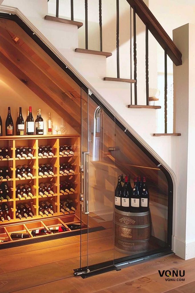 Under Stairs Wine Rack & Storage