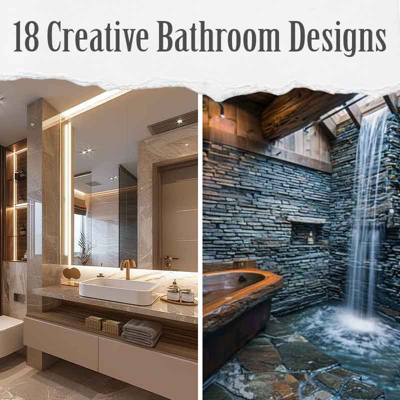 Creative Bathroom Designs Featured
