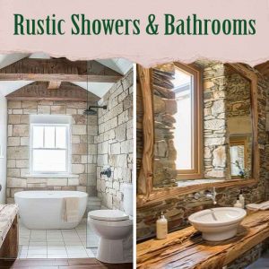 Rustic Showers, Bathrooms And Ensuites Featured