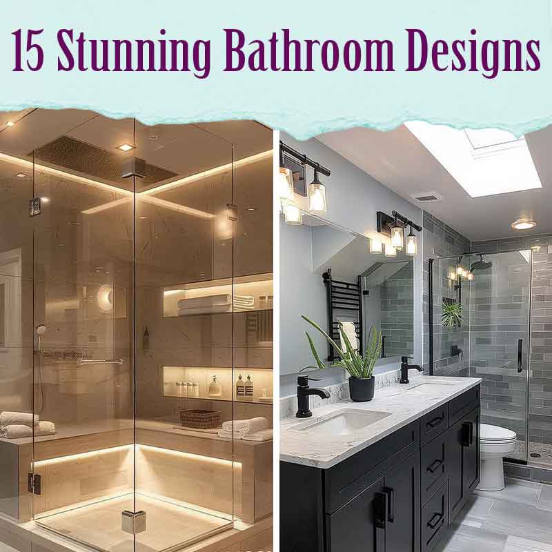 15 Stunning Bathroom Designs Featured